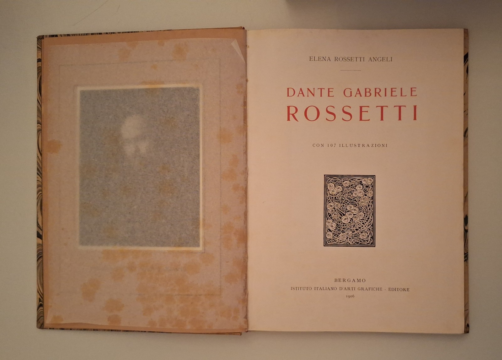 E. ROSSETTI ANGELI DANTE GABRIEL ROSSETTI IST. D'ARTI GRAFICHE 1906