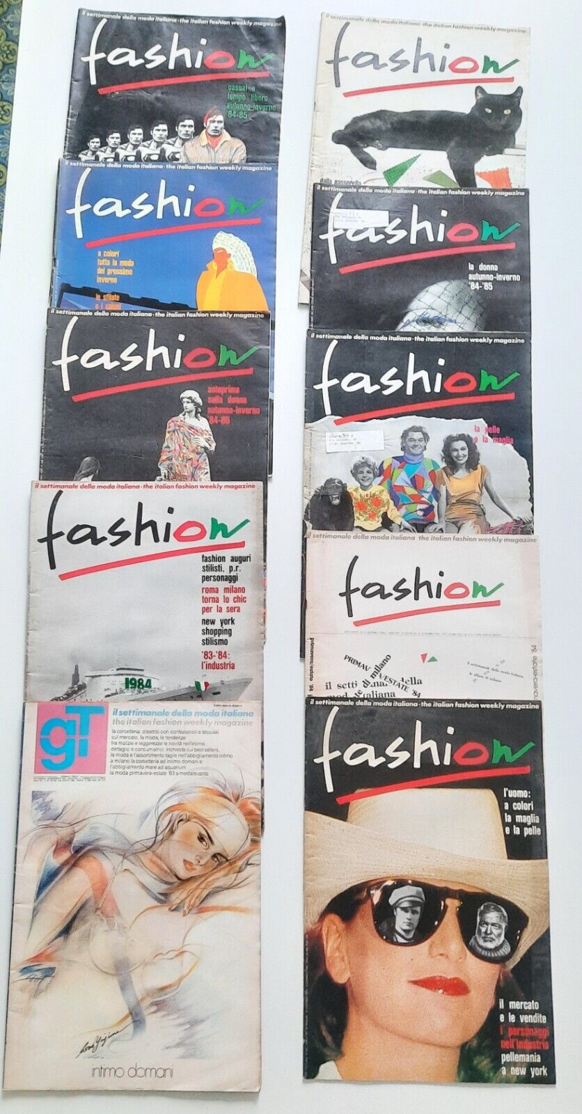 FASHION SETTIMANALE DELLA MODA ITALIANA 1983 1984 + GT 10 …