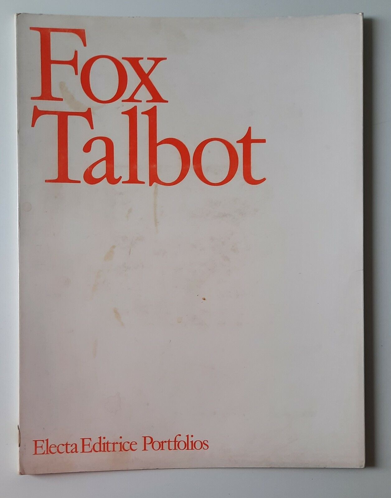 FOX TALBOT ELECTA EDITRICE PORTFOLIOS 1982