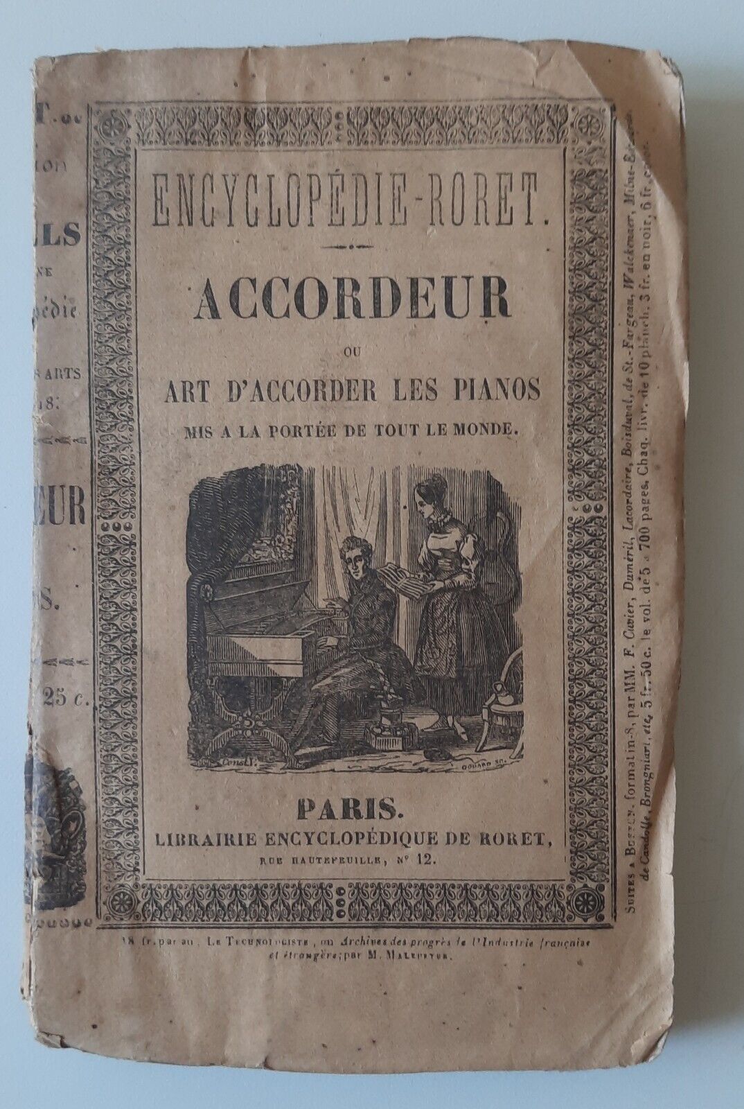 G. ARMELLINO ACCORDEUR OU ART D'ACCORDER LES PIANOS PARIS RORET …