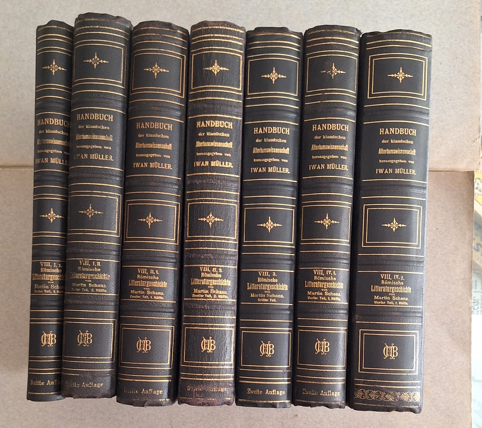 GESCHICHTE DER ROMISCHEN LITTERATUR VON MARTIN SCHANZ 1907 BECK'SCHE 7 …