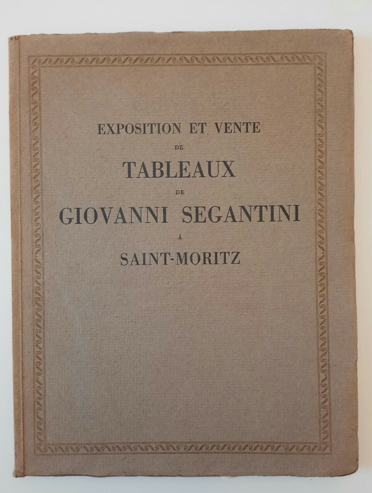 GIOVANNI SEGANTINI A SAINT-MORITZ MAISON DE VENTES LINO PESARO 1913