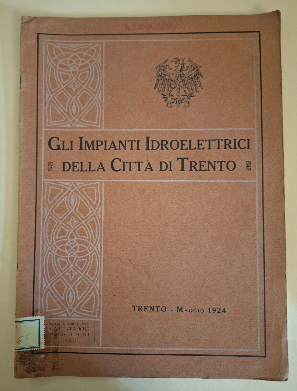 GLI IMPIANTI ELETTRICI DELLA CITTA' DI TRENTO 1924