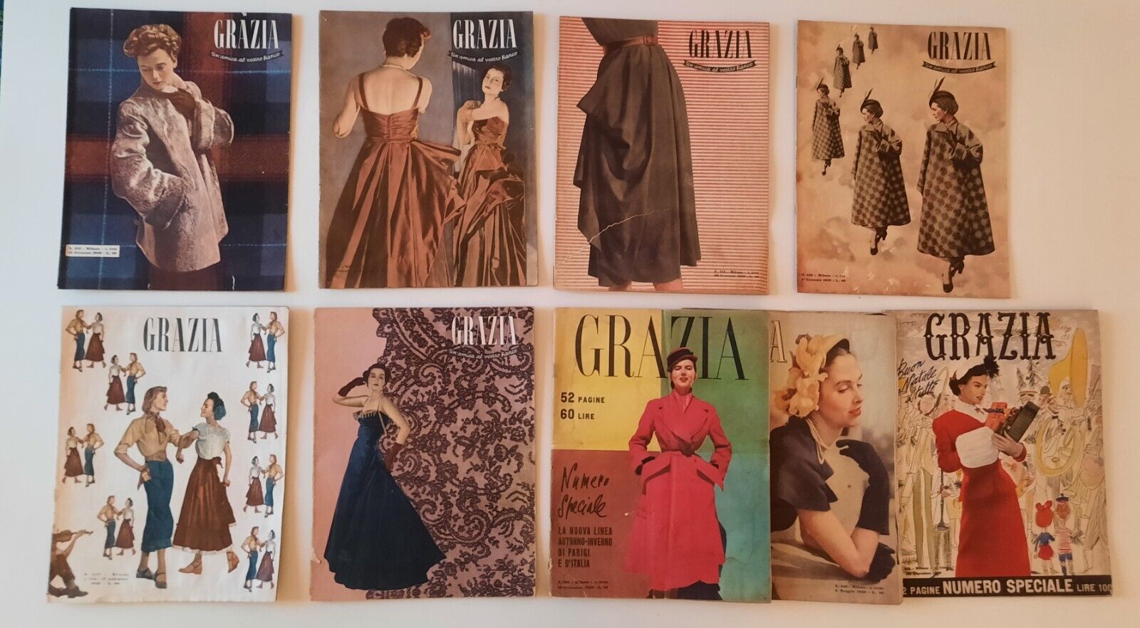 GRAZIE RIVISTA DI MODA E COSTUME ANNATA 1949 - 1950 …