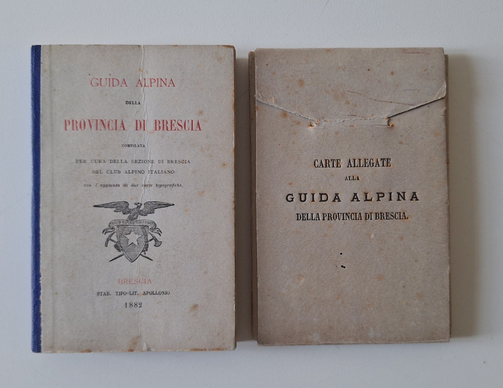 GUIDA ALPINA DELLA PROVINCIA DI BRESCIA CAI TIP. APOLLONIO 1882