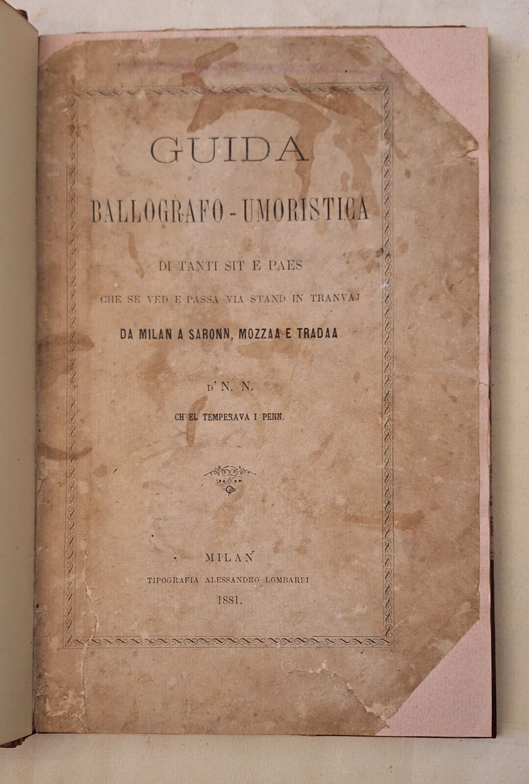 GUIDA BALLOGRAFO UMORISTICA DA MILAN A SARONN MONZAA E TRADA …