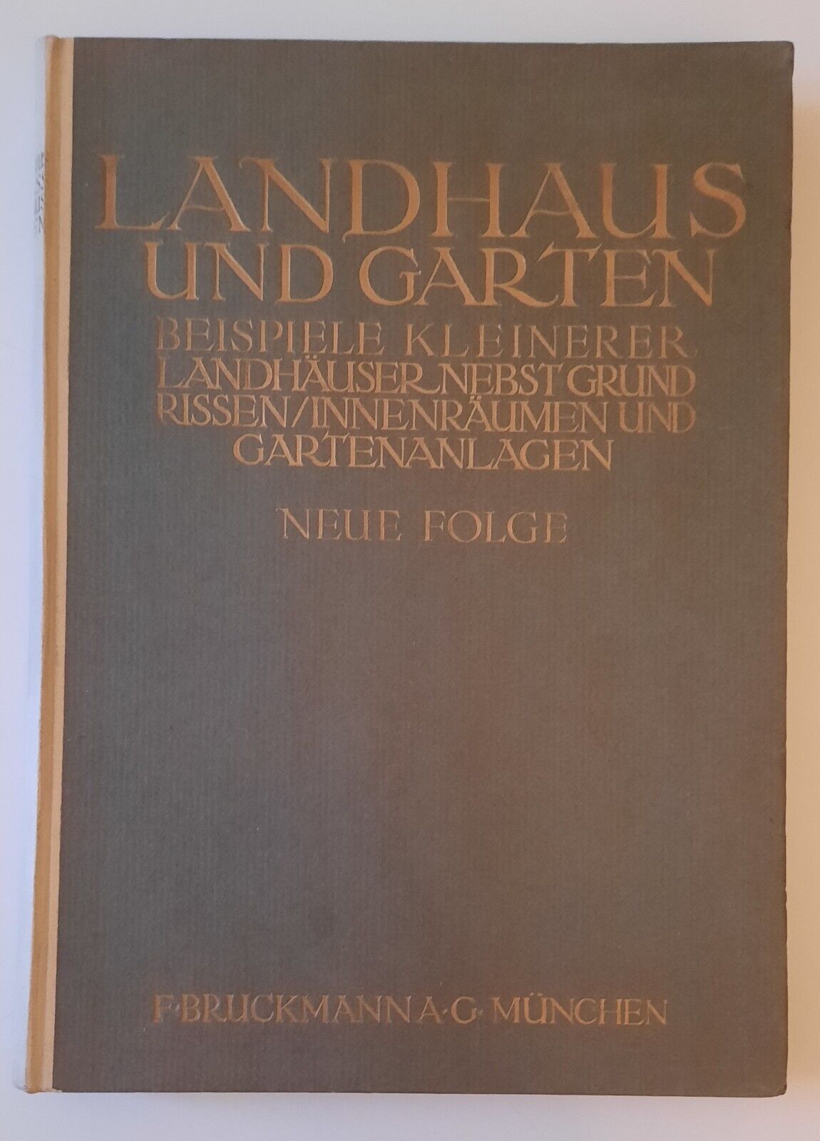 H. MUTHESIUS LANDHAUS UND GARTEN F. BRUCKMANN 1919