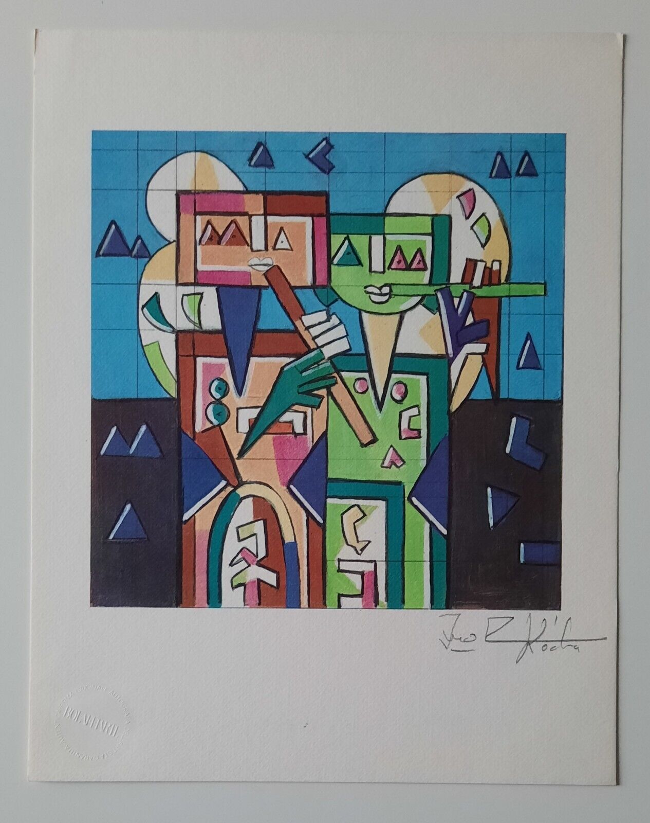 IBRAHIM KODRA LITO BOLAFFI 1972 FIRMATA