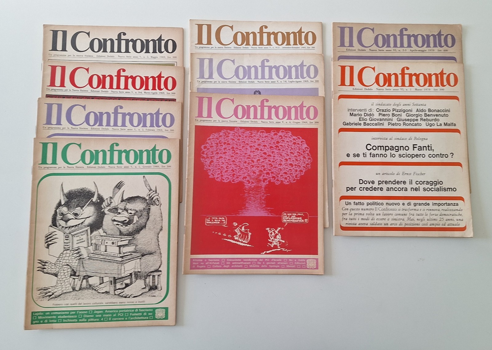 IL CONFRONTO RIVISTA EDIZIONI DEDALO ANNATA 1969 E N. 1-2/3 …