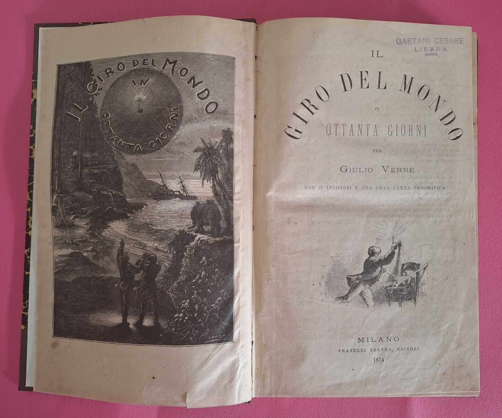 IL GIRODEL MONDO IN OTTANTA GIORNI GIULIO VERNE FRATELLI TREVES …