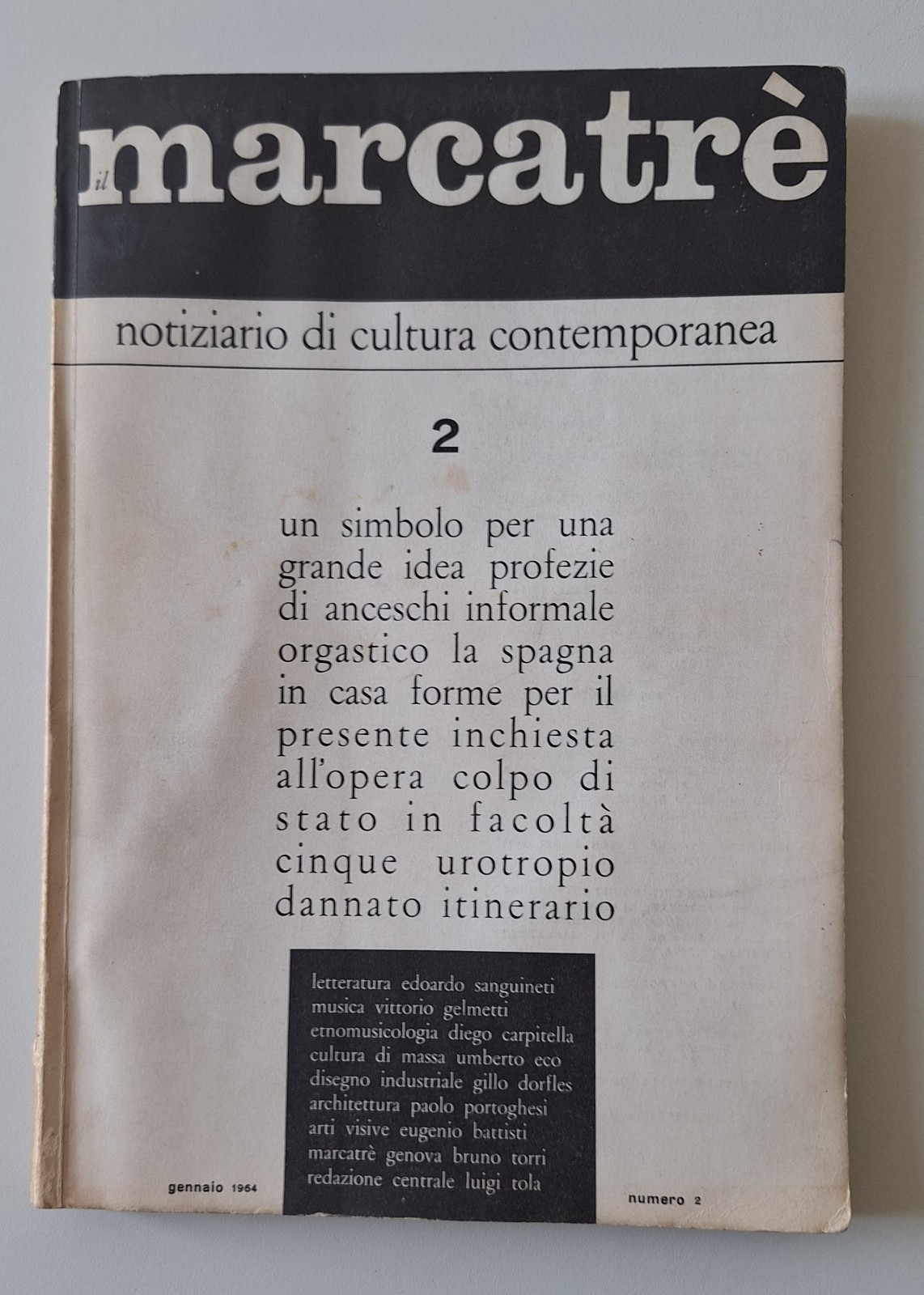 IL MARCATRE' N. 2 NOTIZIARIO DI CULTURA CONTEMPORANEA VITONE ED. …