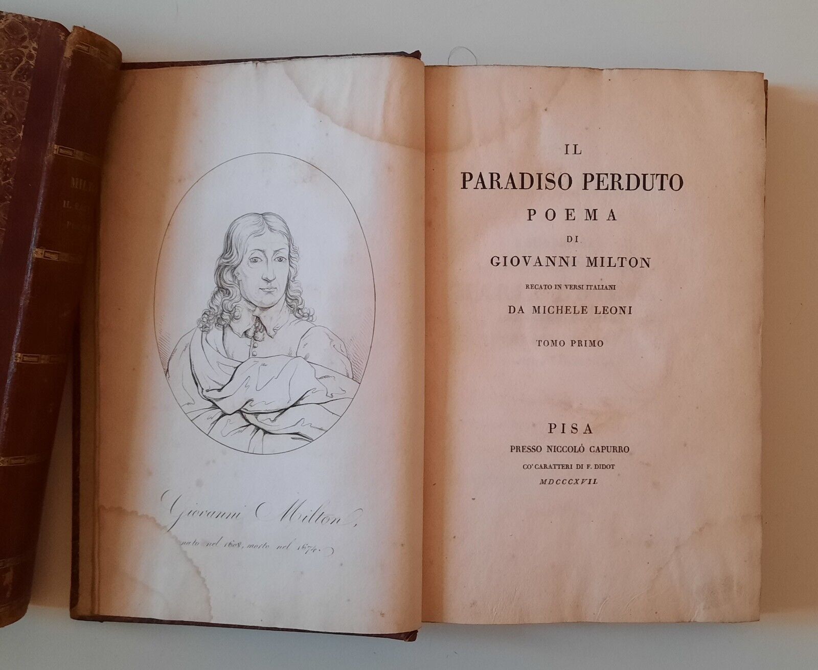 IL PARADISO PERDUTO POEMA DI GIOVANNI MILTON PISA N. CAPURRO …