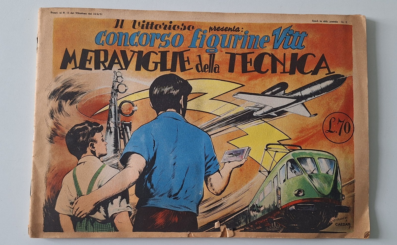 IL VITTORIOSO PRESENTA CONCORSO FIGURINE VITT MERAVIGLIE DELLA TECNICA
