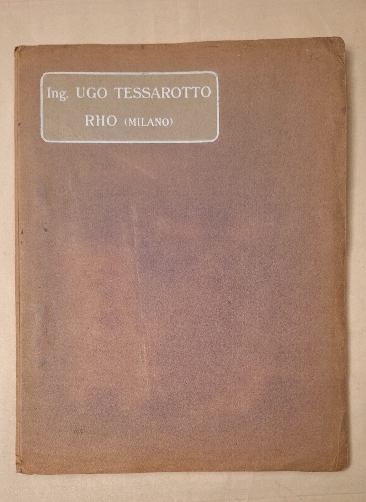 ING. UGO TESSAROTTO RHO CATALOGO INDUSTRIALE COSRUZIONI TRASPORTI