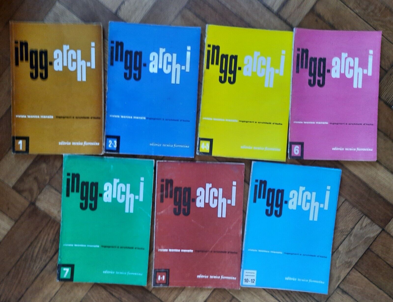 INGG ARCHI RIVISTA TECNICA MENSILE ANNO III 1962 7 NUMERI …