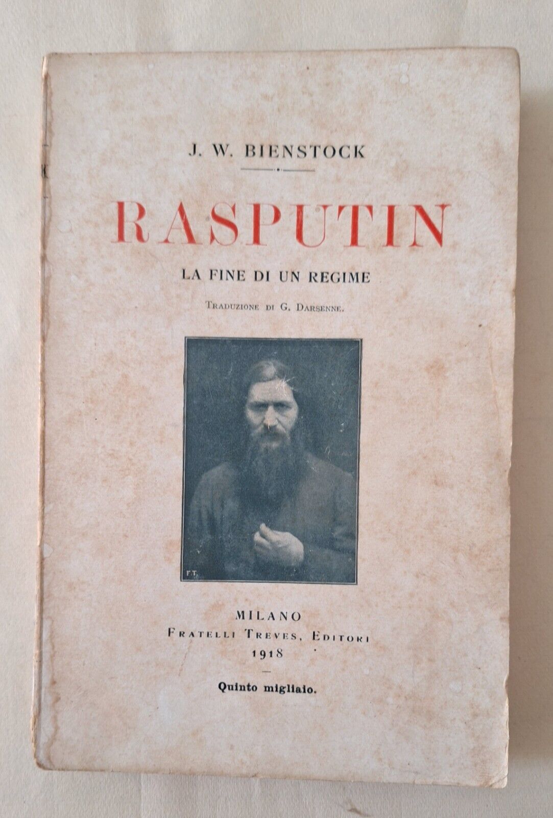 J.W. BIENSTOCK RASPUTIN TREVES 1918