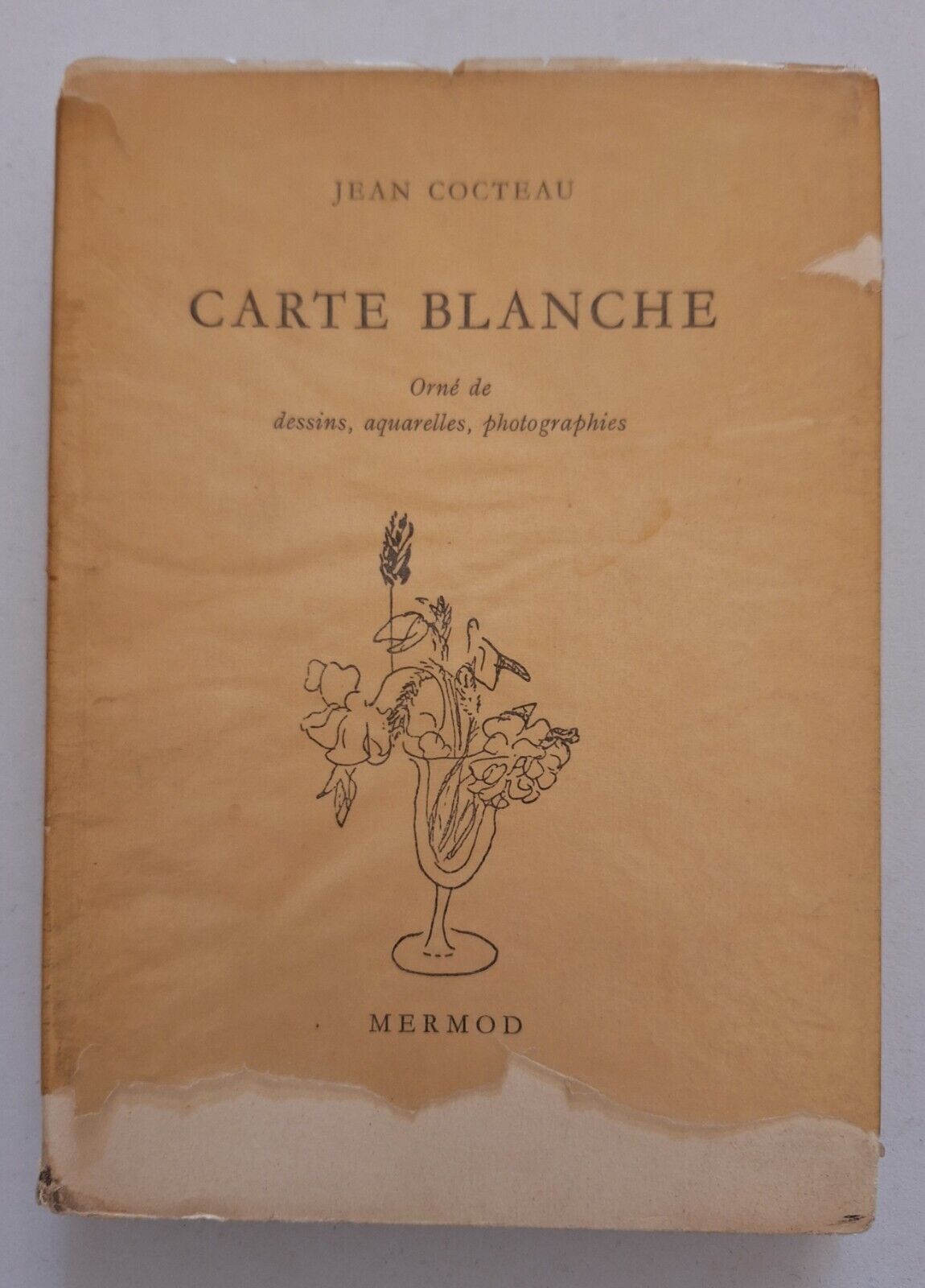 JEAN COCTEAU CARTE BLANCHE MERMOD 1954