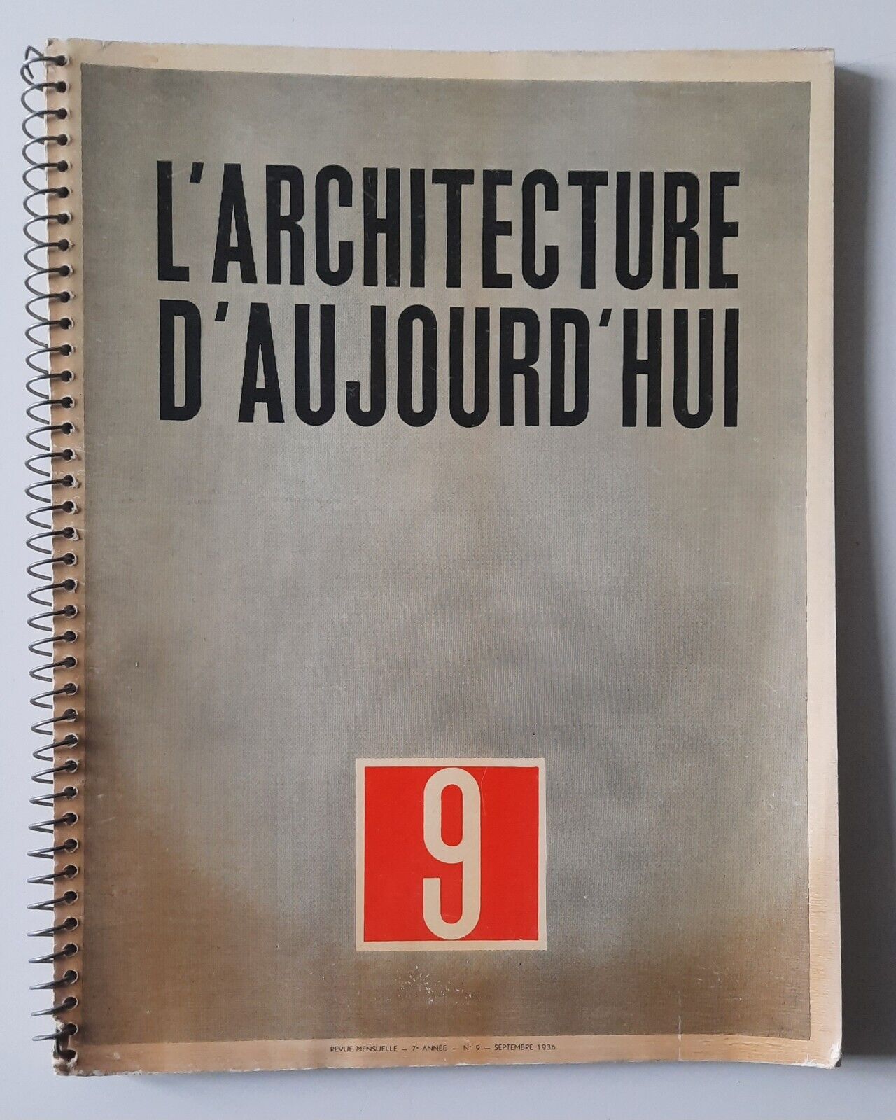 L'ARCHITECTURE D'AU JOURD'HUI REVUE MENSUELLE 7° ANNEE' SEPTEMBRE 1936