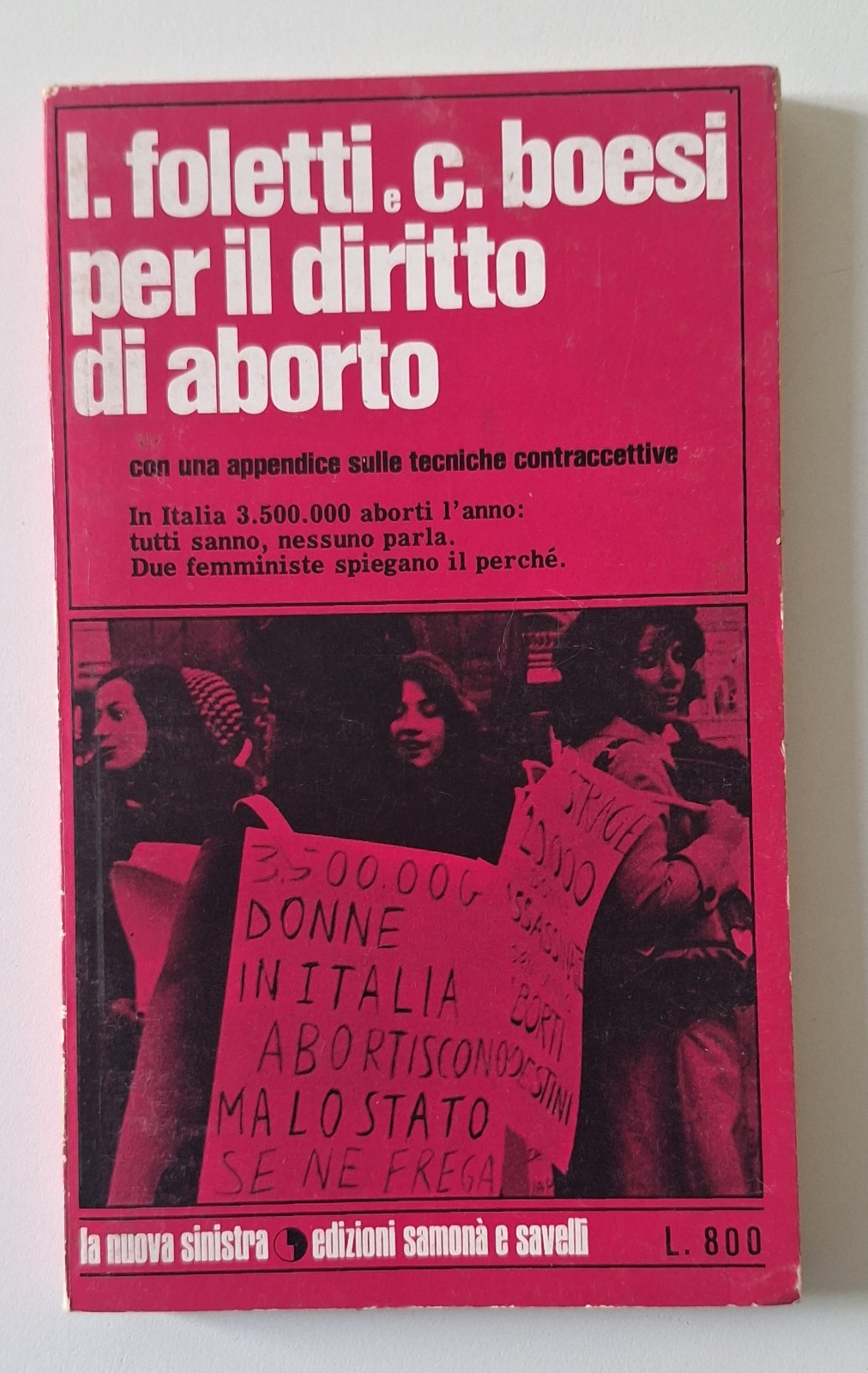 L. FOLETTI C. BOESI PER IL DIRITTO DI ABORTO ED. …