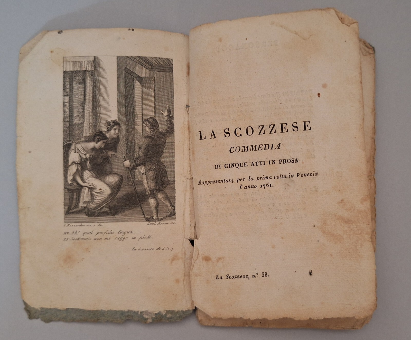 LA SCOZZESE COMMEDIA DI CINQUE ATTI IN PROSA RAPPRESENTATA IN …