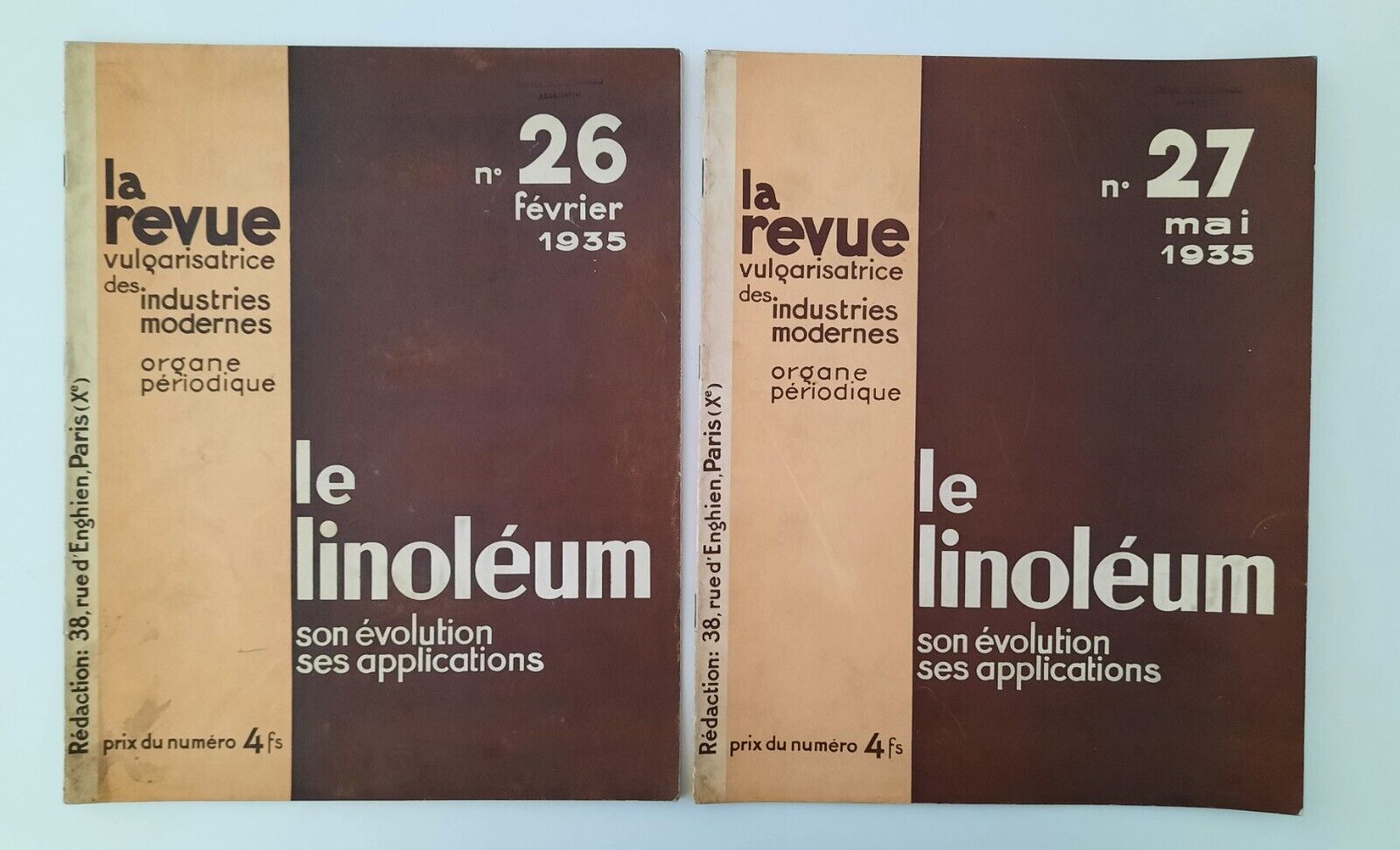 LE LINOLEUM SON EVOLUTION SES APPLICATION REVUE 1935 N. 26 …