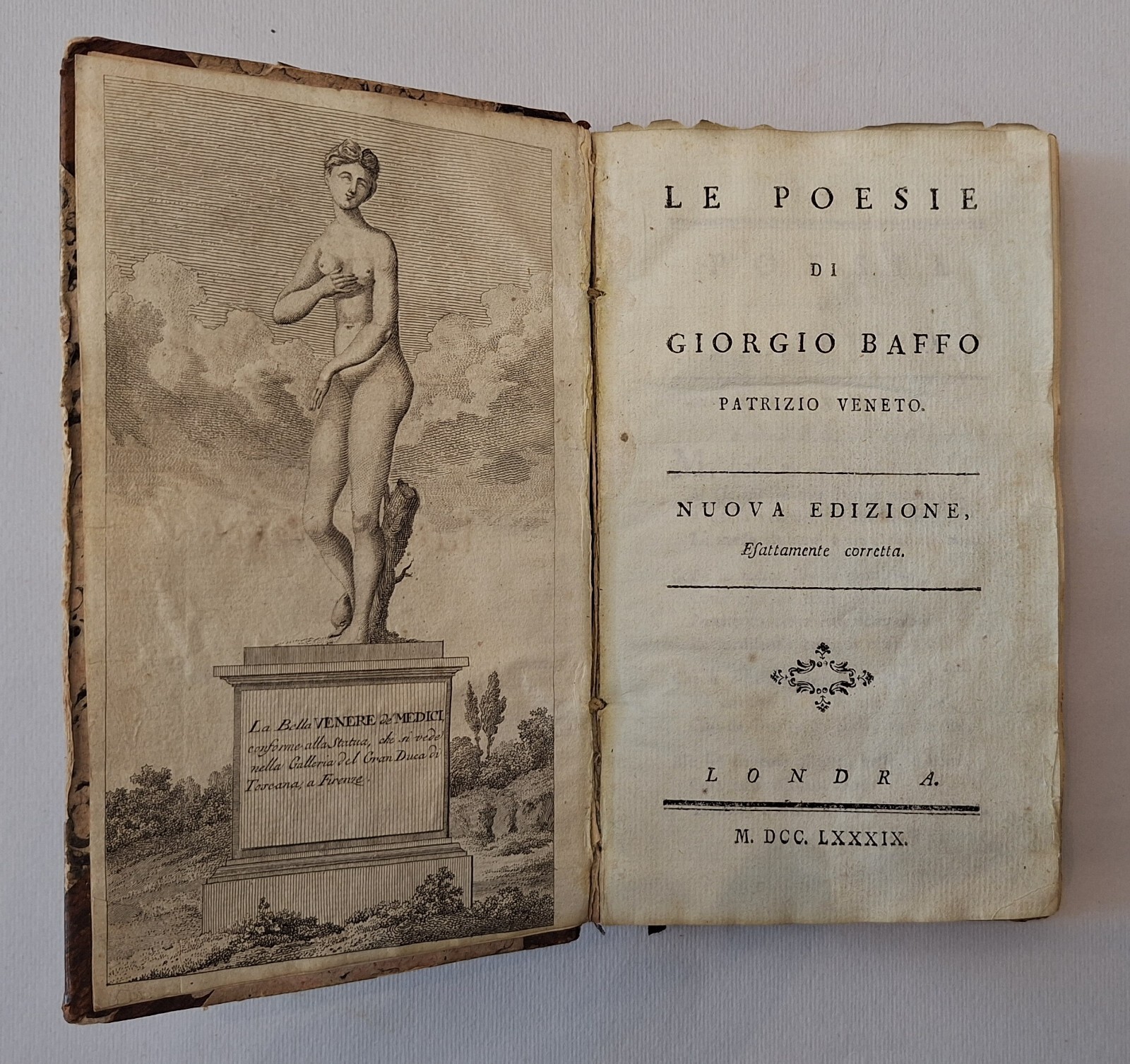 LE POESIE DI GIORGIO BAFFO PATRIZIO VENETO NUOVA EDIZIONE LONDRA …