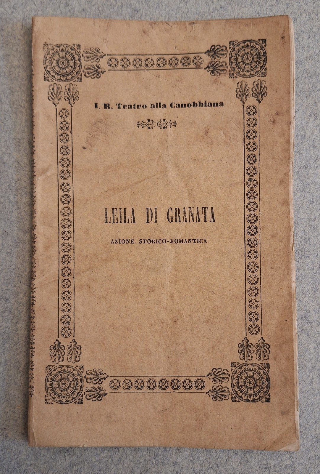 LEILA DI GRANATA COREOGRAFO A. MONTICINI ED. VALENTINI TEATRO CANOBBIANA …