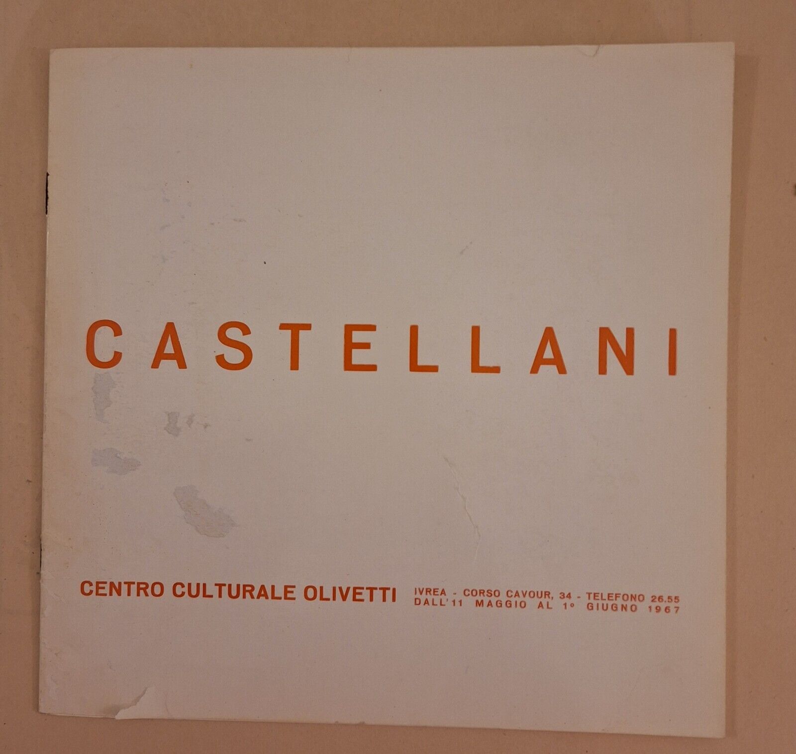 LEONARDO CASTELLANI CENTRO CULTURALE OLIVETTI 1967