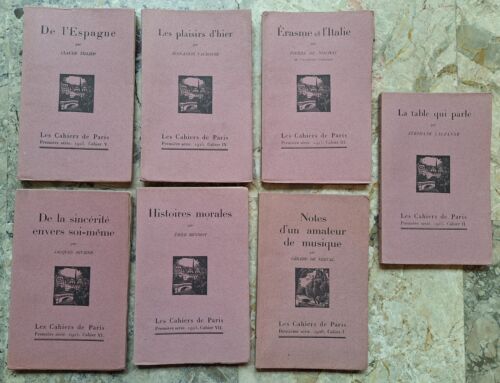 LES CAHIERS DE PARIS 1925 DUHAMEL LAUZANNE DE NOLHAC VAUDOYER …