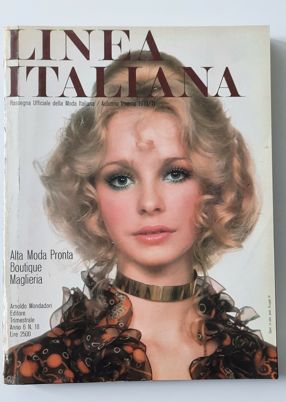 LINEA ITALIANA RASSEGNA UFFICIALE DELLA MODA ITALIANA 1970/71 AUTUNNO INVERNO