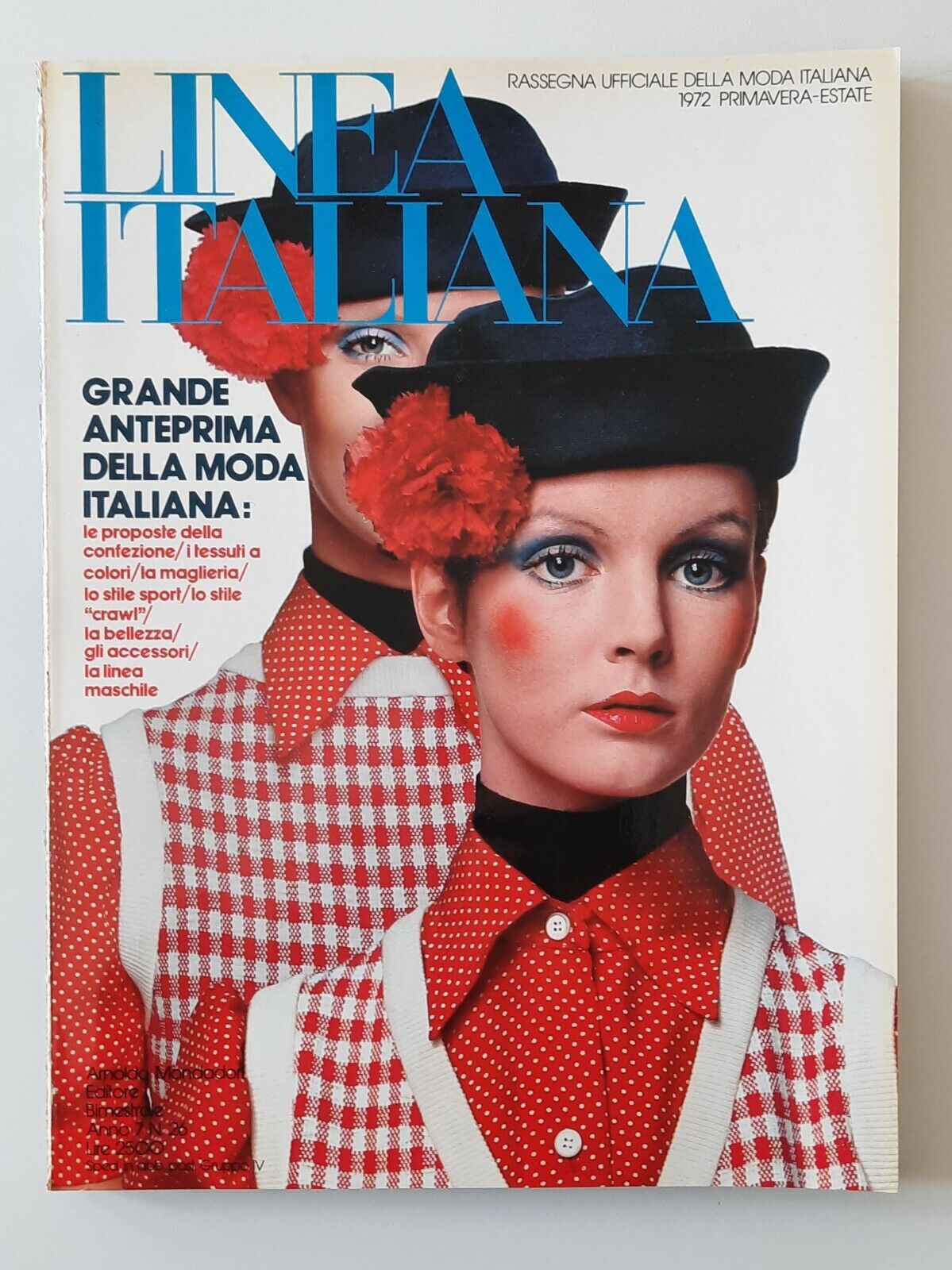 LINEA ITALIANA RASSEGNA UFFICIALE DELLA MODA ITALIANA 1972 PRIMAVERA ESTATE