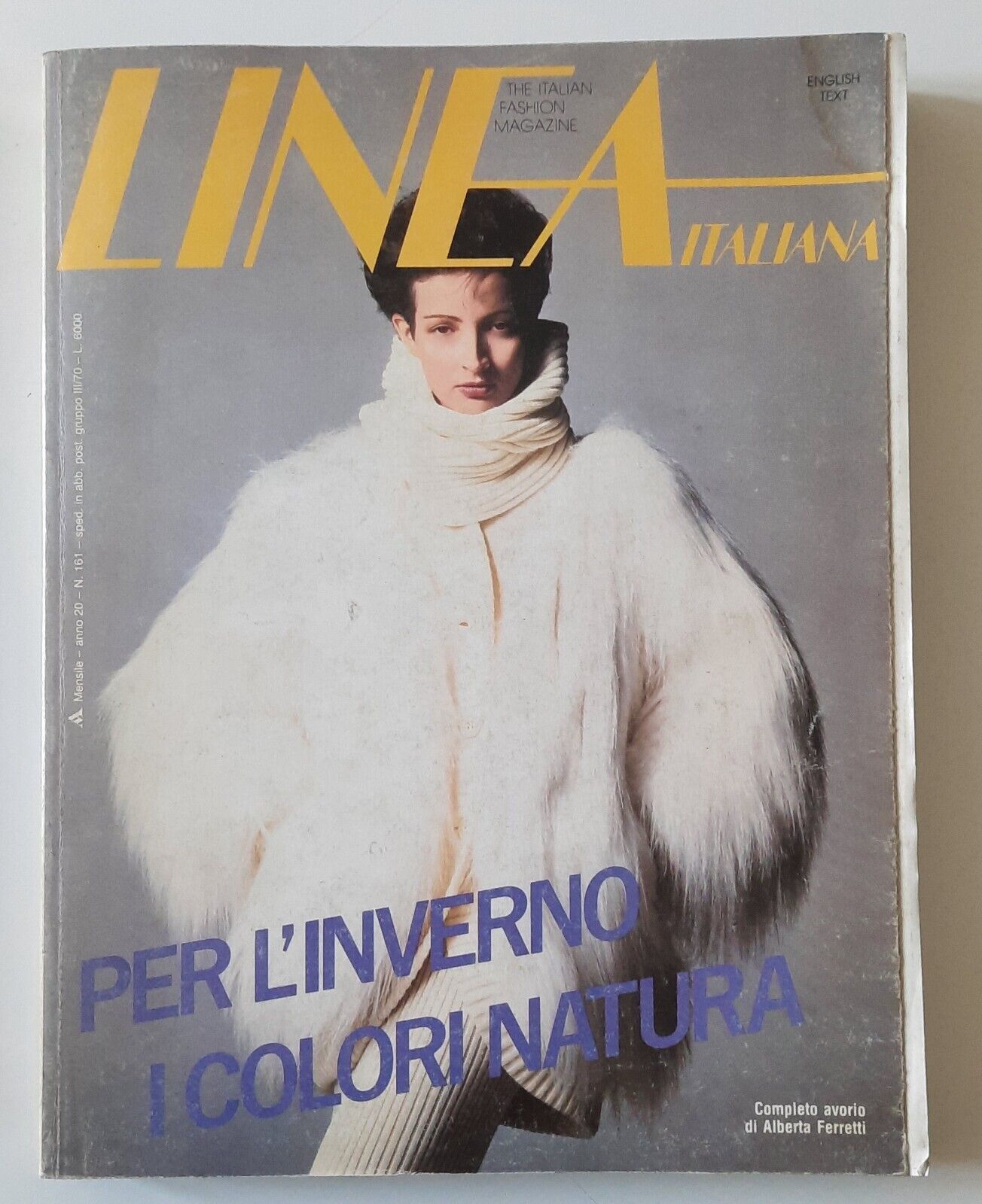 LINEA ITALIANA RIVISTA MODA SETTEMBRE 1984 PE L'INVERNO I COLORI …