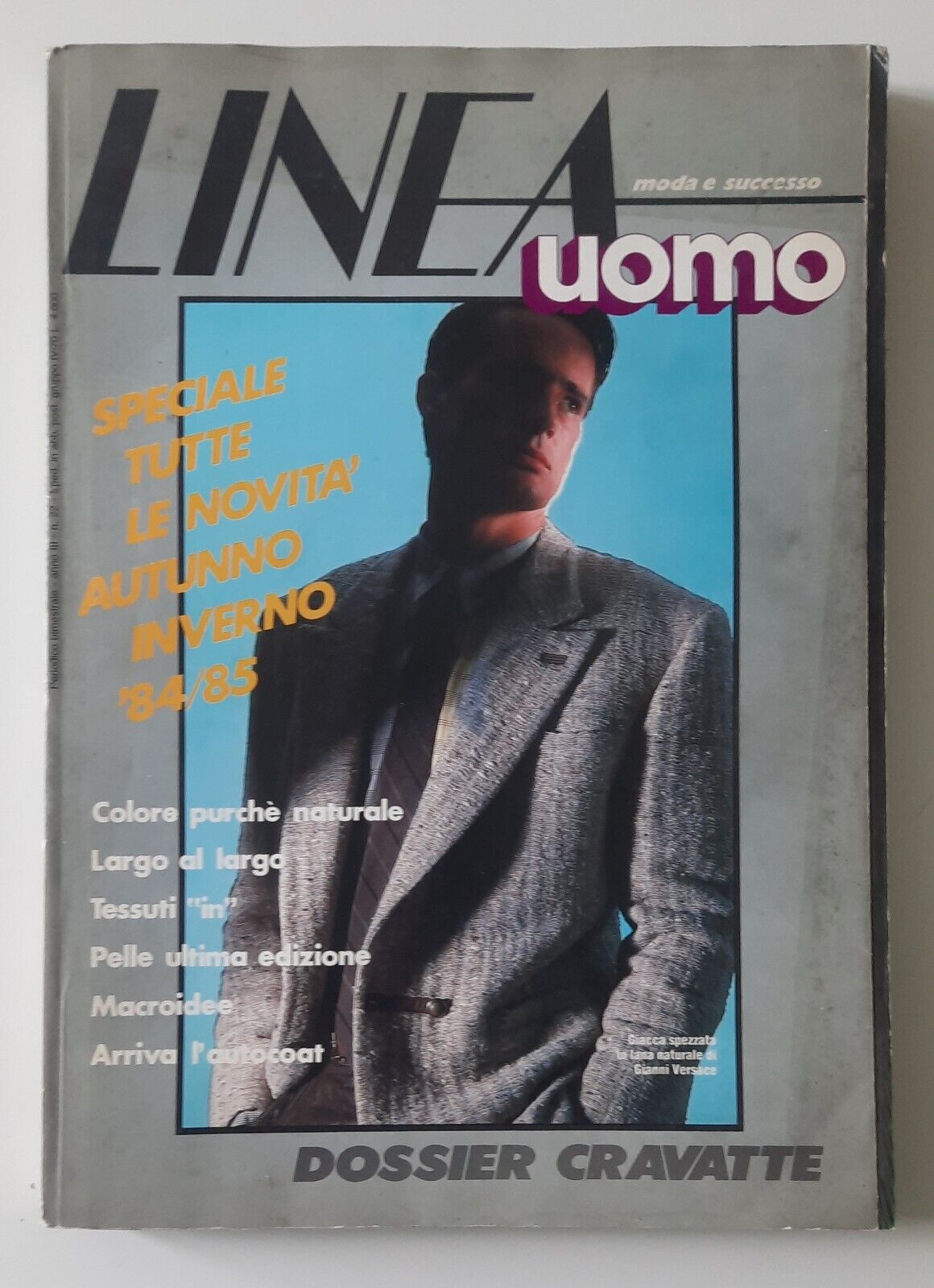 LINEA ITALIANA UOMO MODA E SUCCESSO LUGLIO AGOSTO 1984