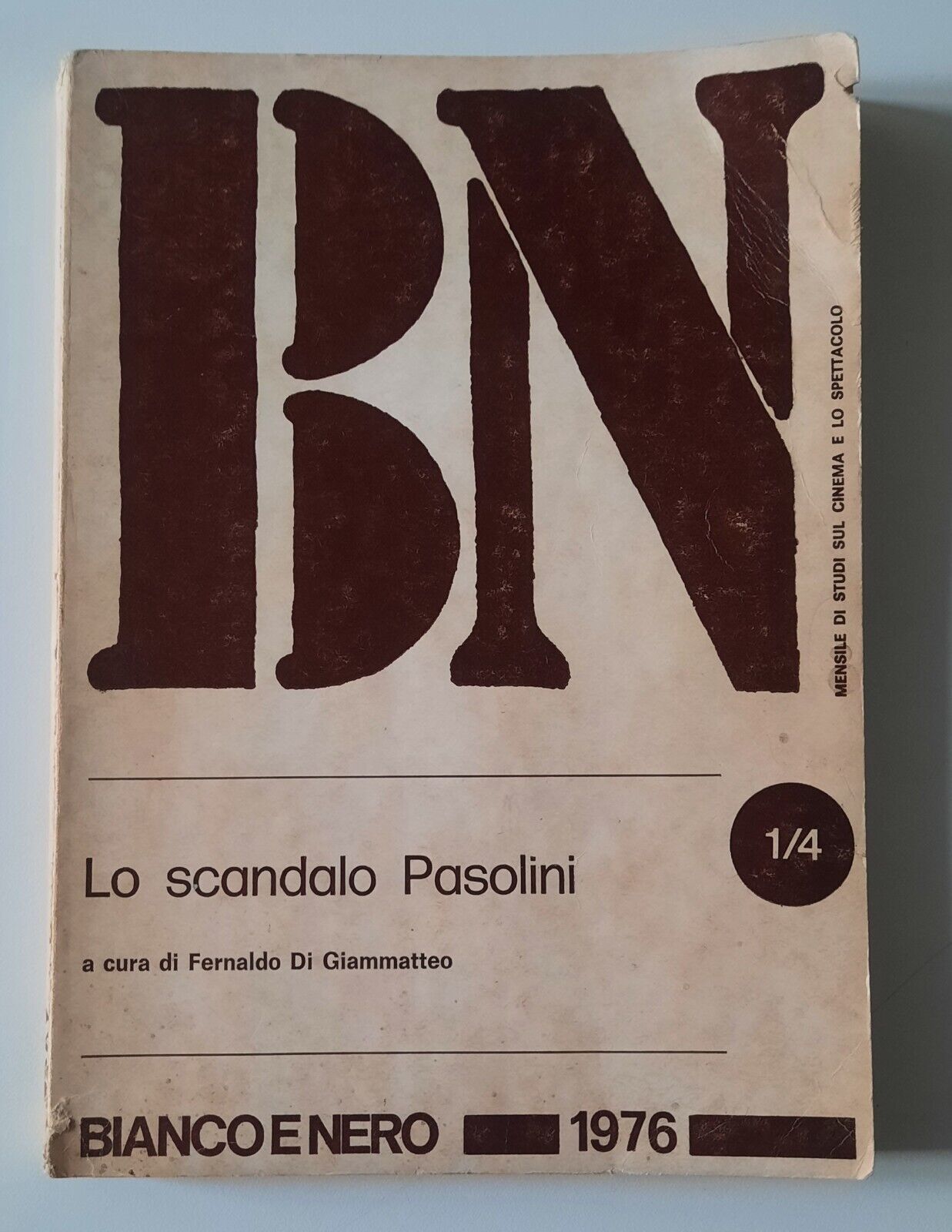 LO SCANDALO PASOLINI BIANCO E NERO 1976 MENSILE DI STUDI …