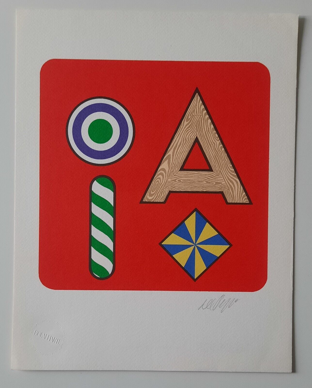 LUCIO DEL PEZZO LITO BOLAFFI 1971 FIRMATA