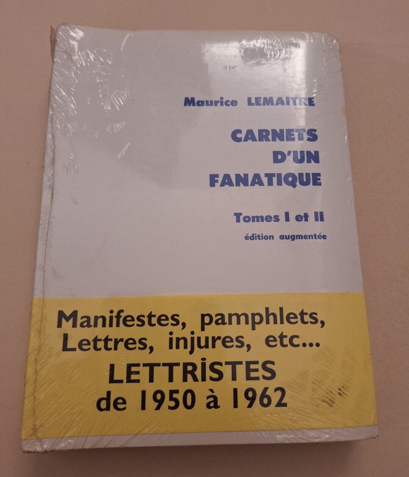 MAURICE LEMAITRE CARNETS D'UN FANATIQUE TOME 1 ET 2 SIGILLATO