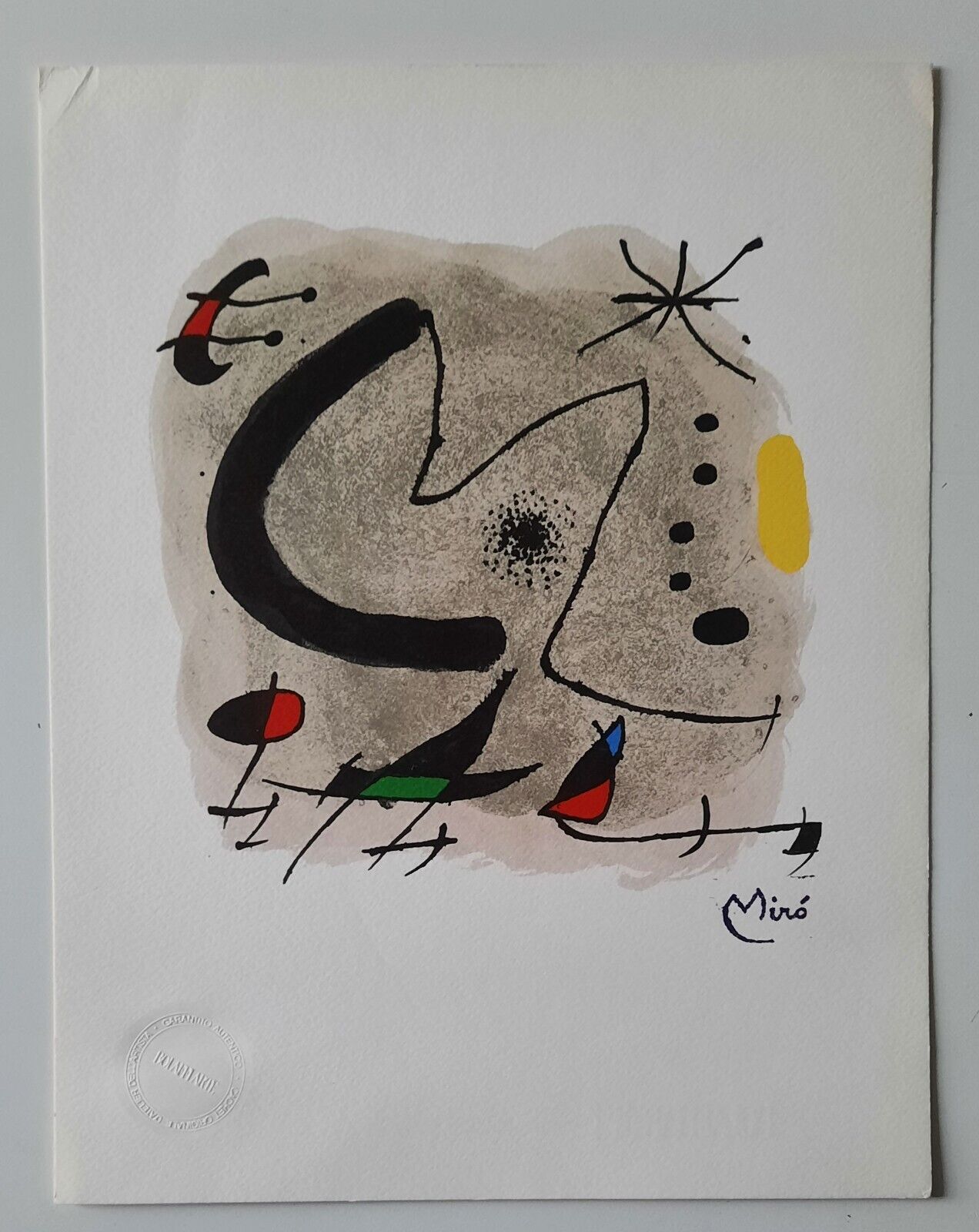 MIRO' LITO BOLAFFI FIRMATA/TIMBRATA