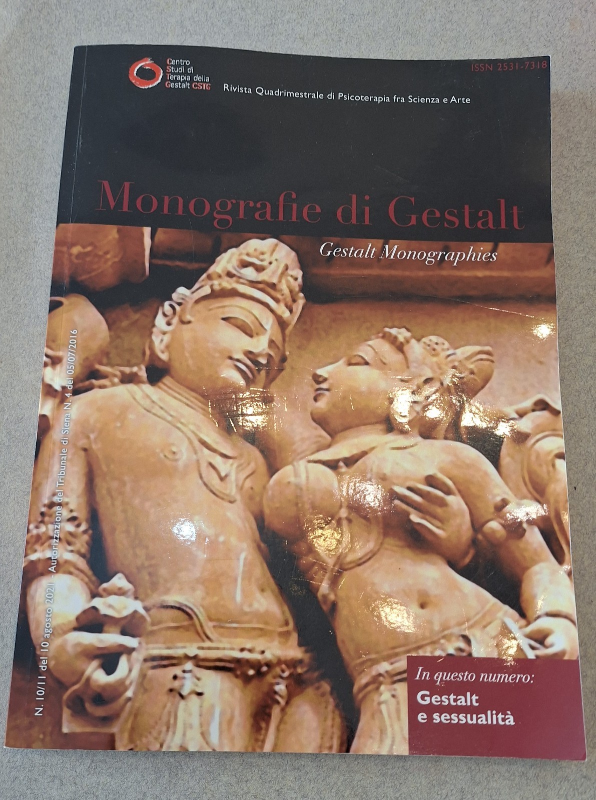 MONOGRAFIE DI GESTALT RIVISTA QUADRIMESTRALE DI PSICOTERAPIA N. 10/11 2021