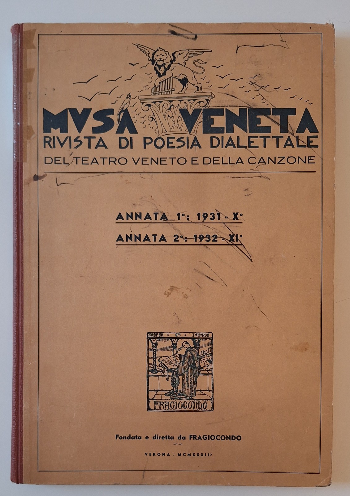 MUSA VENETA RIVISTA DIALETTALE DEL TEATRO VENETO ANNATA 1° - …