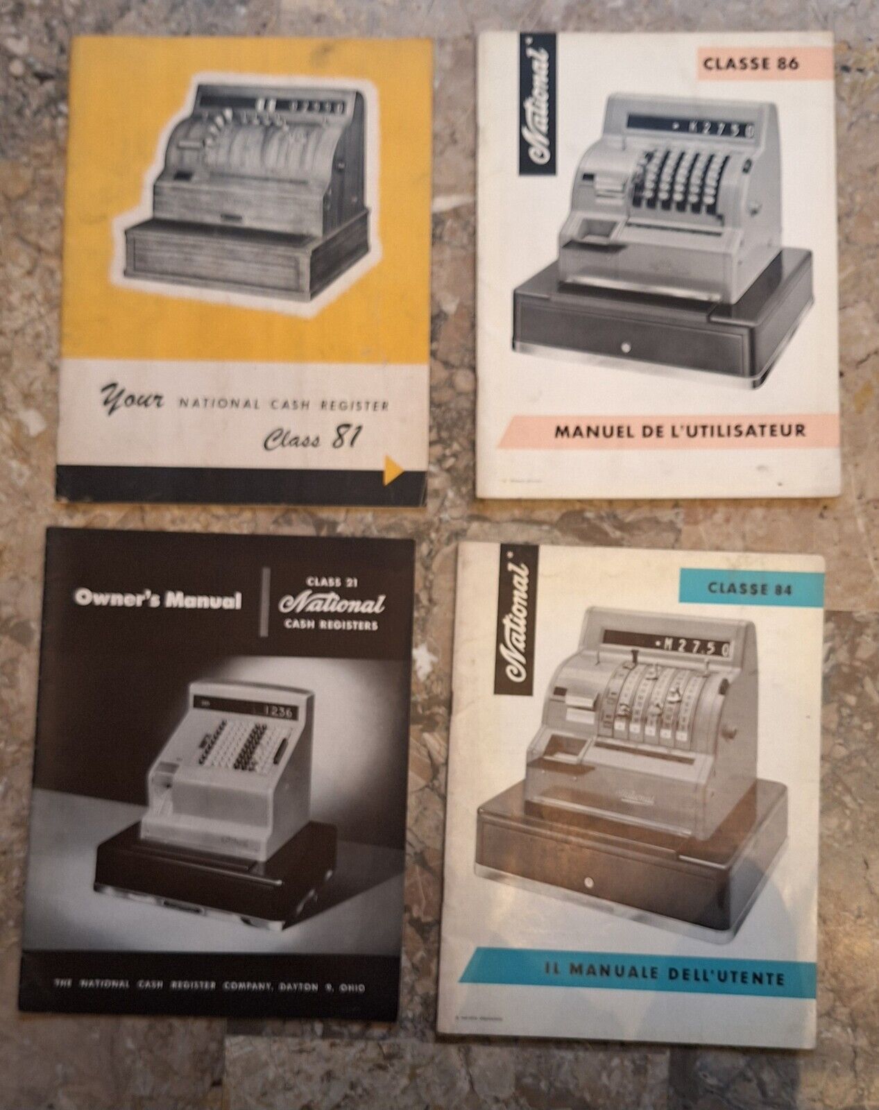 NATIONAL CASH REGISTER COMPANY MODELLO CLASSE 21-81-84-86 MANUEL L'UTILISATEUR