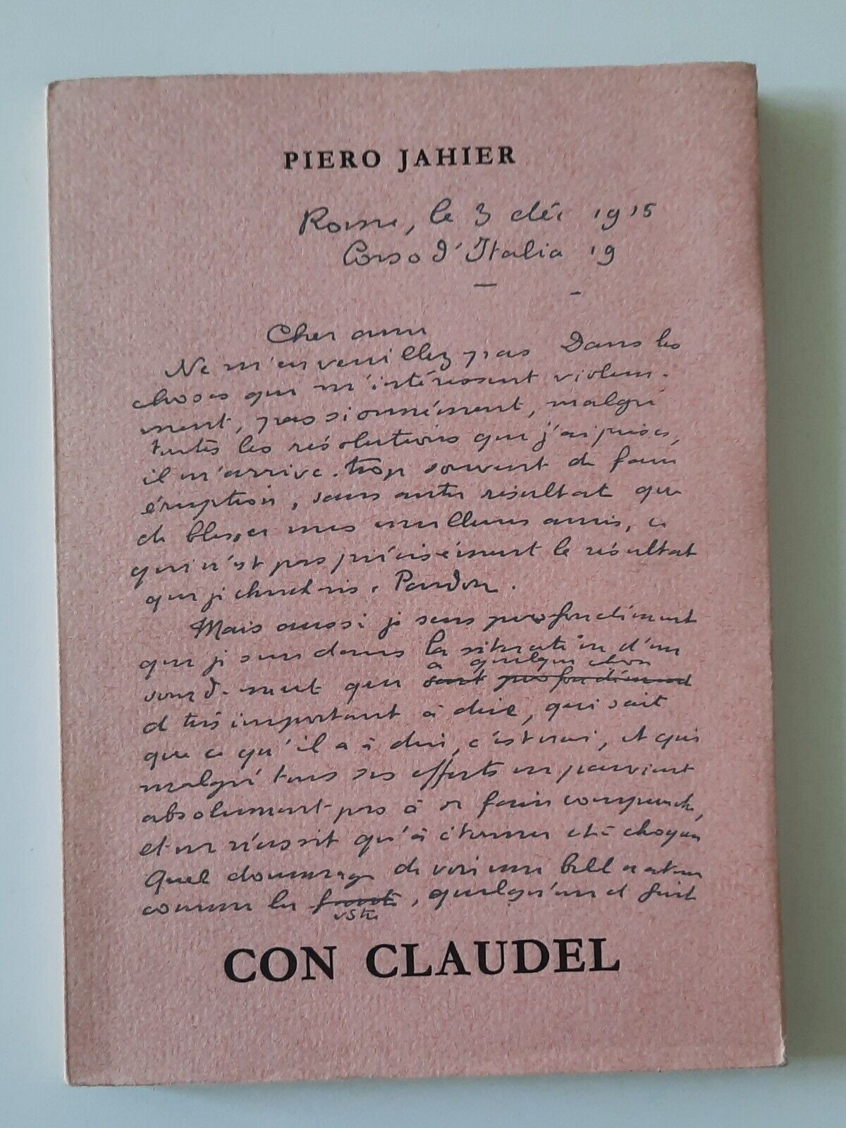 PIERO JAHIER CON CLAUDEL SCHEIWILLER 1964