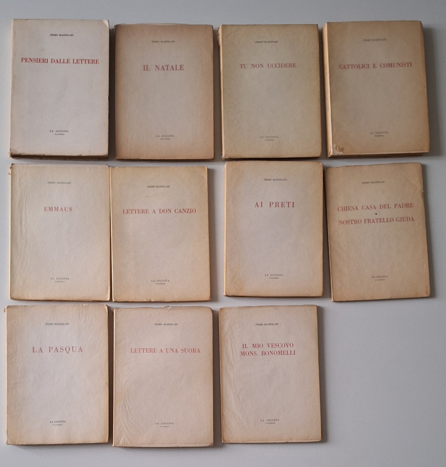 PRIMO MAZZOLARI LA LOCUSTA LOTTO 11 VOLUMI