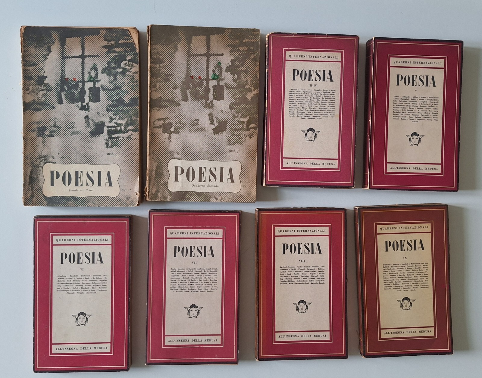 QUADERNI INTERNAZIONALI POESIA ALL'INSEGNA DELLA MEDUSA VOL. 1-2-3/4-5-6-7-8-9