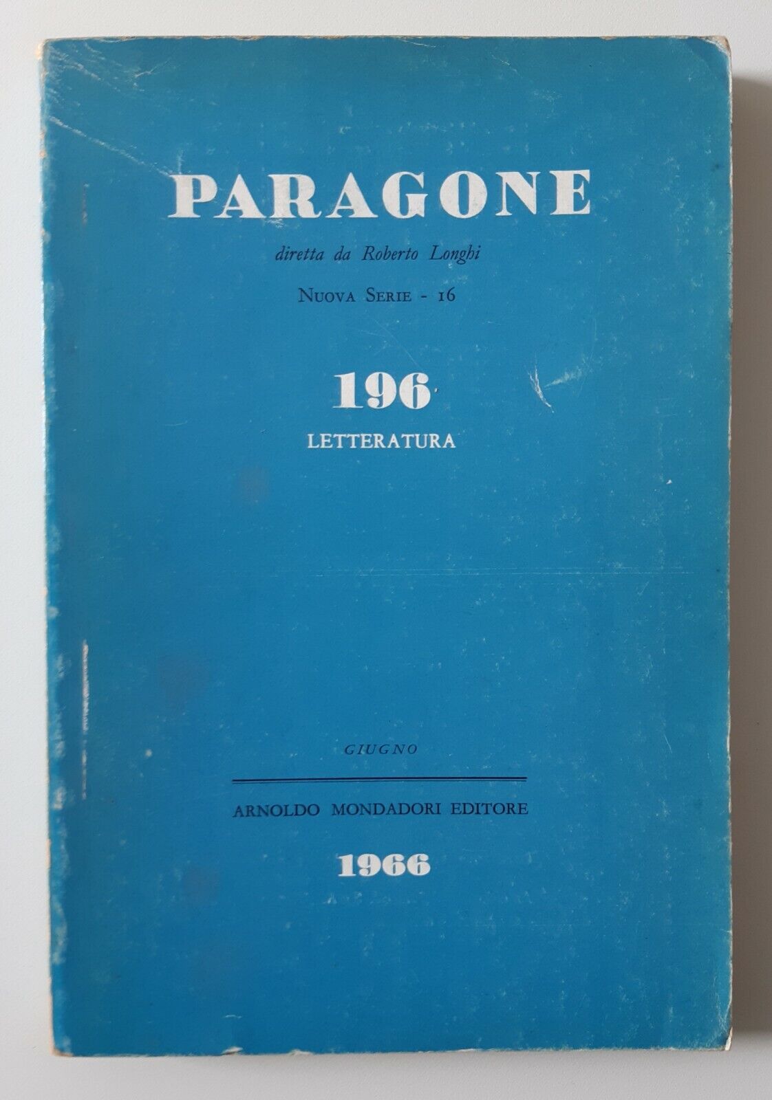R. LONGHI PARAGONE MONDADORI ED. 1966