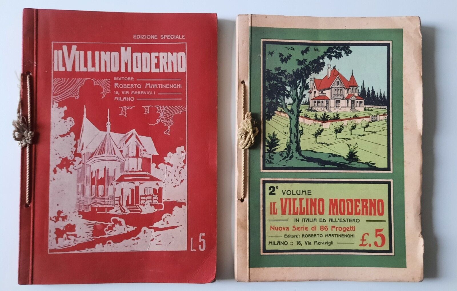 R. MARTINENGHI IL VILLINO MODERNO VOL. 1 - 2 1915