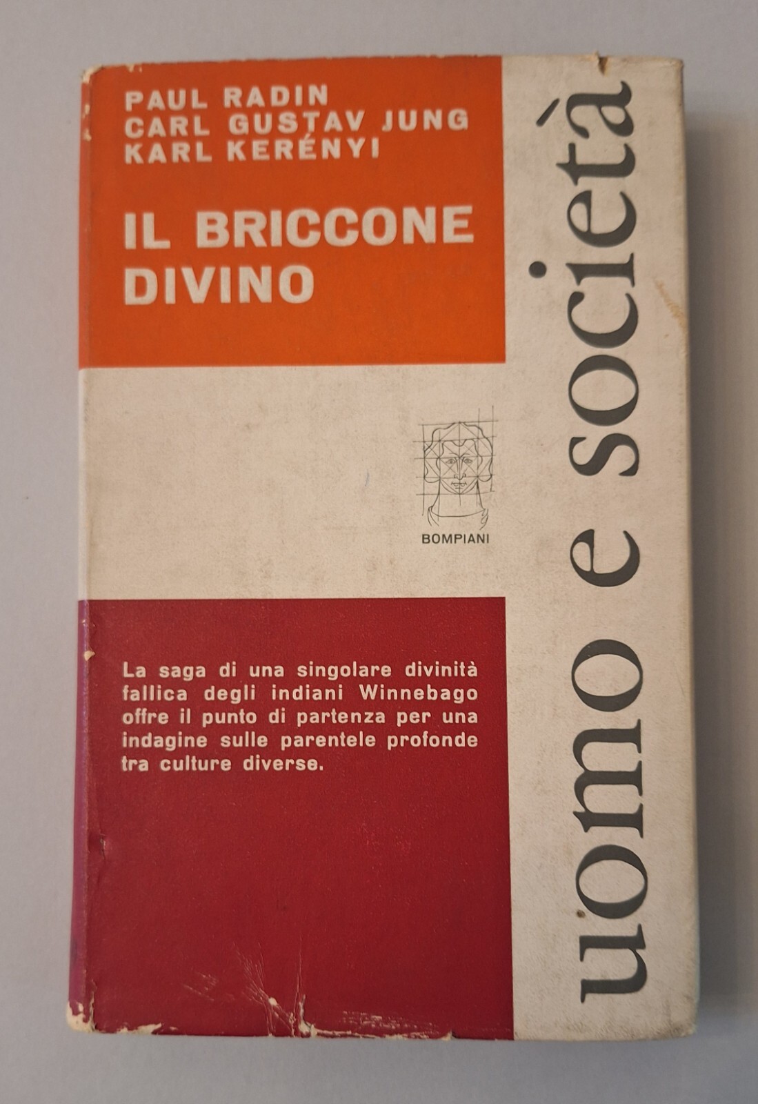 RADIN JUNG KERENY IL BRICCONE DIVINO BOMPIANI 1965