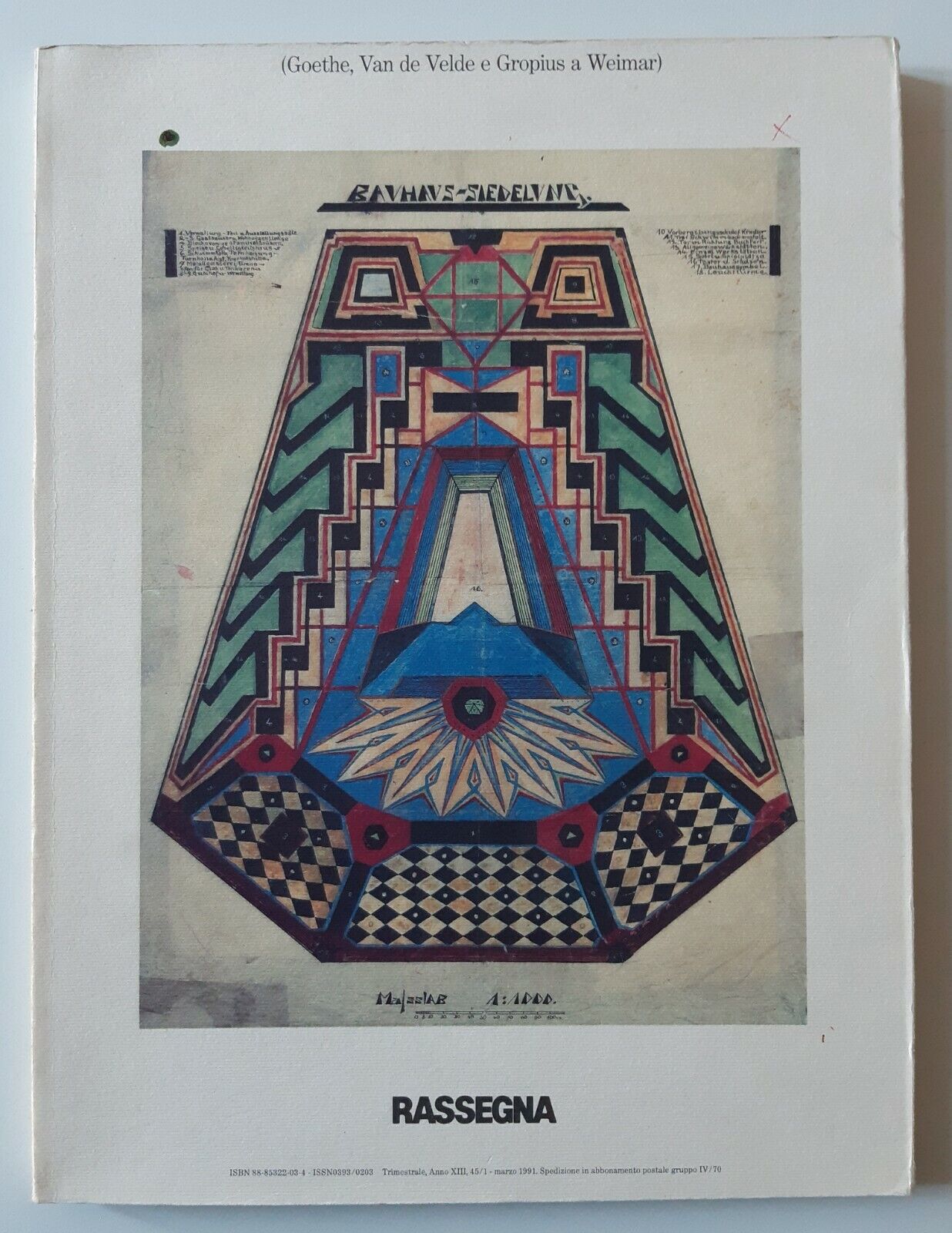 RASSEGNA RIVISTA GOETHE, VAN DE VELDE E GROPIUS A WEIMAR …