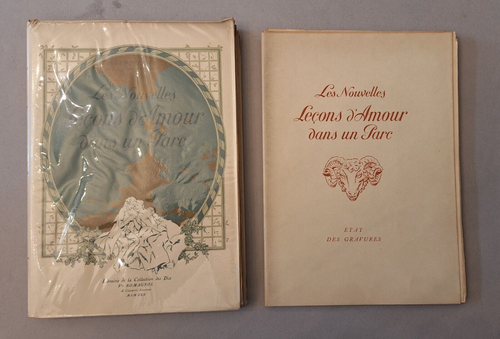 RENE' BOYLESVE LES NOUVELLES LECONS D'AMOUR DANS UN PARC ED. …