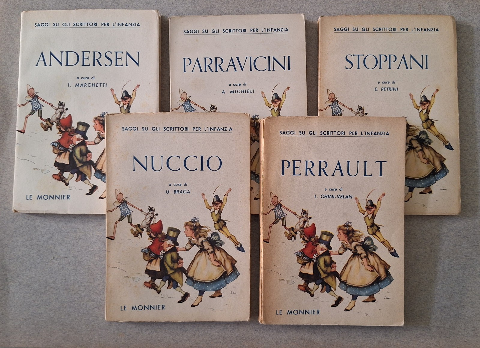 SAGGI SCRITTORI L'INFANZIA ANDERSEN PERRAULT STOPPANI NUCCIO LE MONNIER 5 …