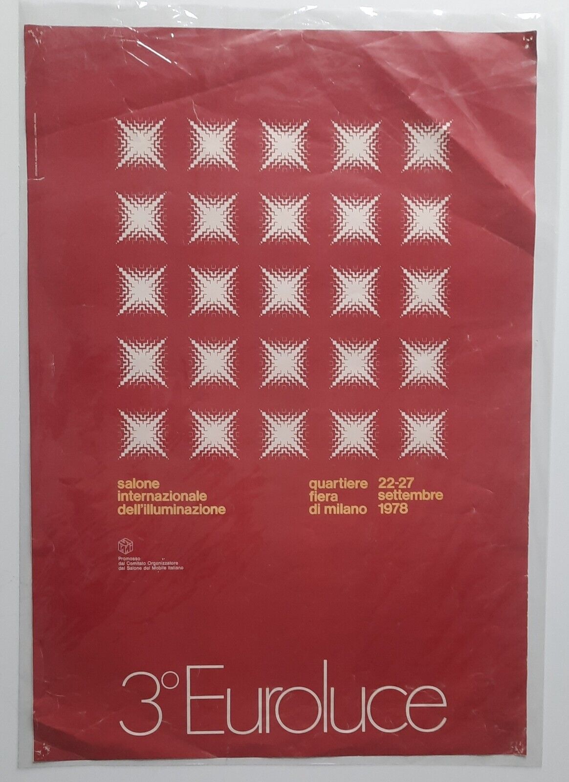 SALONE INTERNAZIONALE DELL'ILLUMINAZIONE 3° EUROLUCE 1978 MANIFESTO AFFICHE